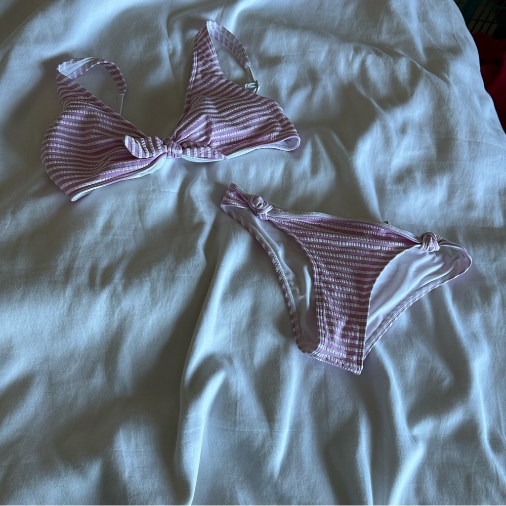 Pink and White Bikini